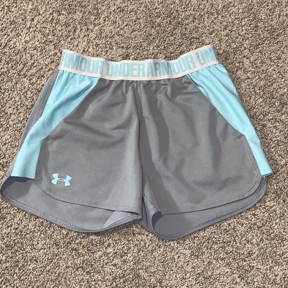 Under Armour Pants - Under Armour Shorts Womens XSmall Green Gray Gym Athletic Running Ladies